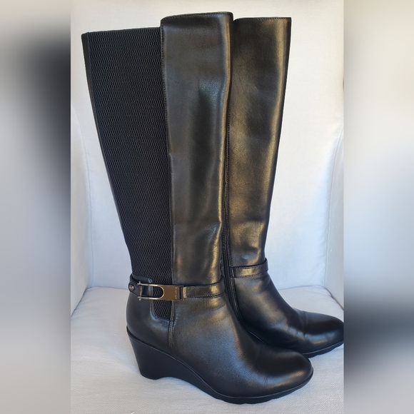 BLONDO 'Laina' waterproof tall riding boots Size 6.5 black - Picture 3 of 10